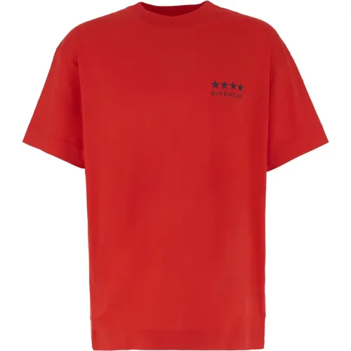 Lässiges Baumwoll T-Shirt , Herren, Größe: 2XL - Givenchy - Modalova