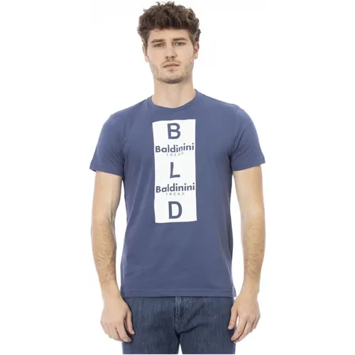 Trendiges Herren T-Shirt mit Logo-Muster - Baldinini - Modalova