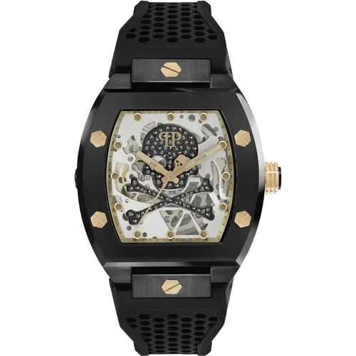 Automatic Men's Watch The $keleton Caviar , male, Sizes: ONE SIZE - Philipp Plein - Modalova