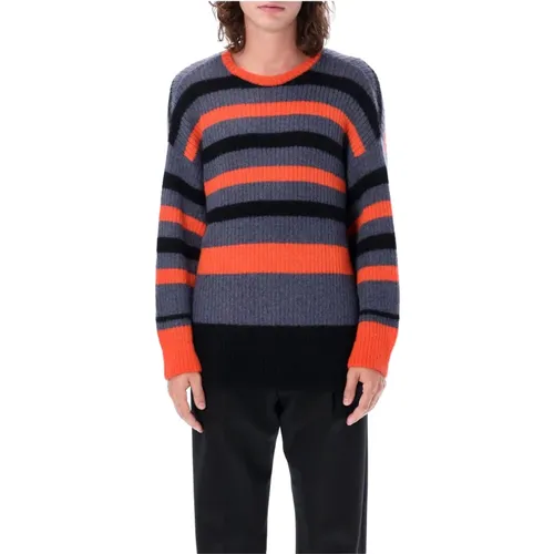 Stripes Knit Sweater /Grey , male, Sizes: M - Undercover - Modalova