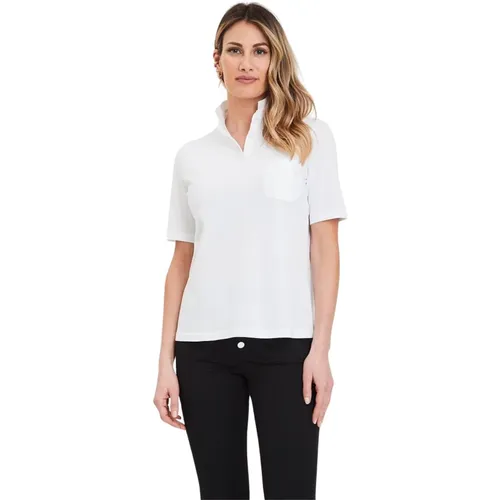 Polo Shirt mit Tasche , Damen, Größe: M - Gran Sasso - Modalova