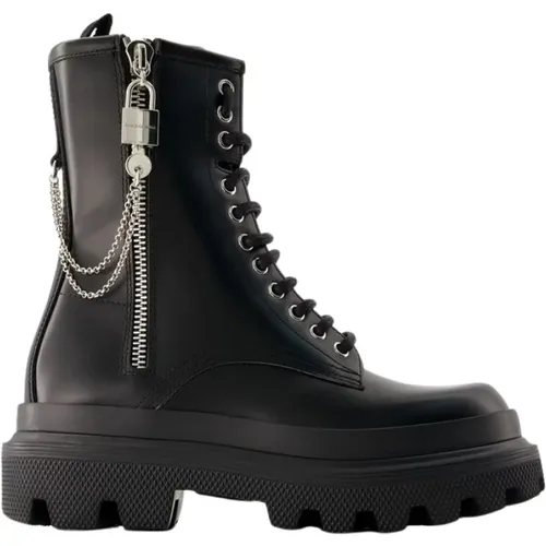 Sicily Boots - Leather - , female, Sizes: 3 UK, 6 UK, 5 UK, 8 UK, 4 UK - Dolce & Gabbana - Modalova