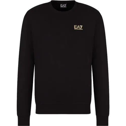 Stretchy Crewneck Sweatshirt , male, Sizes: 2XL, S, M, XL, 3XL - Emporio Armani EA7 - Modalova