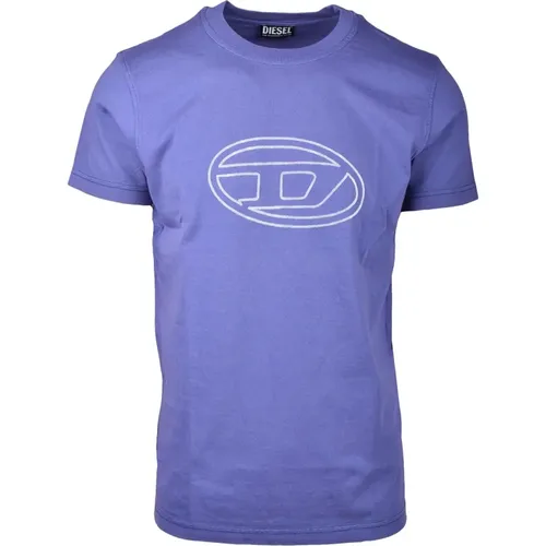 Violet T-Shirt for Men , male, Sizes: 2XL, XL - Diesel - Modalova