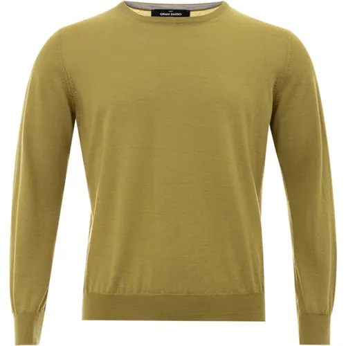 Cashmere Crewneck Sweater , male, Sizes: L - Gran Sasso - Modalova
