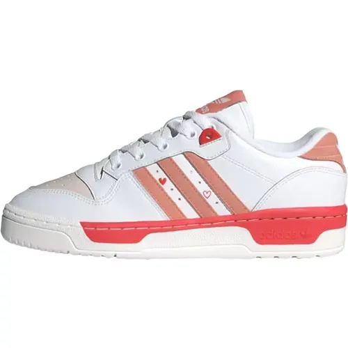 Niedrige Sneakers Rot Weiß Blau , Damen, Größe: 42 EU - Adidas - Modalova