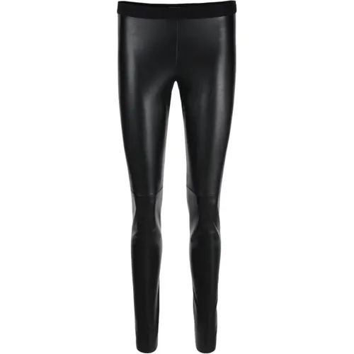 Faux Leather Leggings , female, Sizes: XL, M, S, L, 2XL - Marc Cain - Modalova