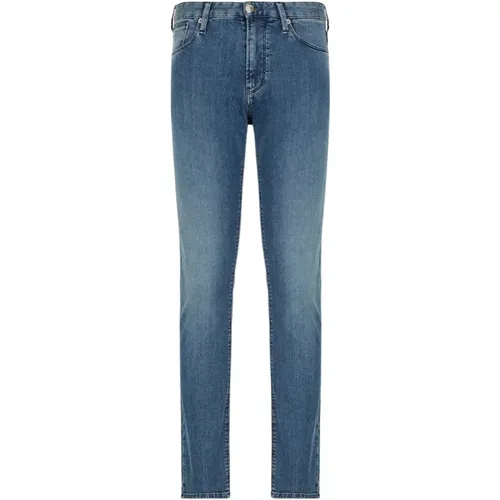 Slim-fit 5 Taschen Jeans , Herren, Größe: W30 L32 - Emporio Armani - Modalova