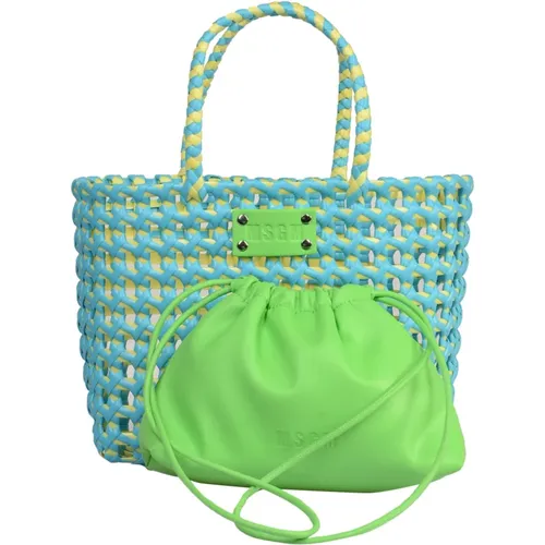 Stylish Small Basket Bags , female, Sizes: ONE SIZE - Msgm - Modalova