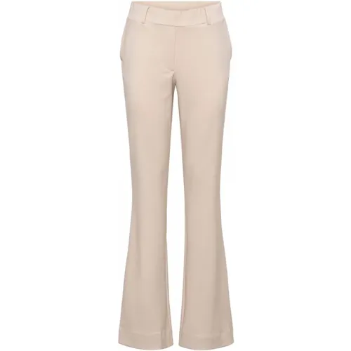 Flare Twill Pants with Pockets , female, Sizes: L, 2XL, M, 3XL, S, XL - &Co Woman - Modalova