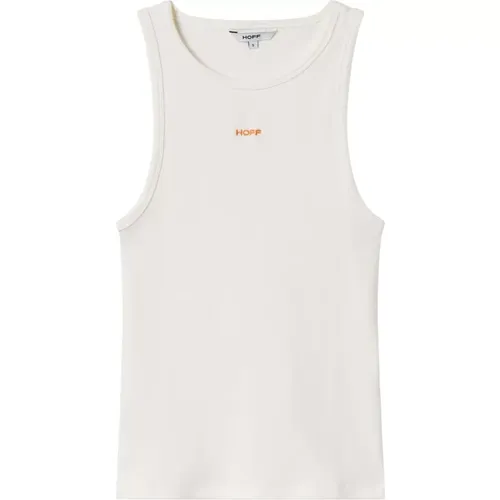 Bio-Baumwolle Weißes Cayman T-Shirt , Damen, Größe: L - Hoff - Modalova
