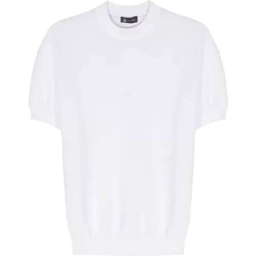 Italienisches Baumwoll-T-Shirt , Herren, Größe: XL - Colombo - Modalova