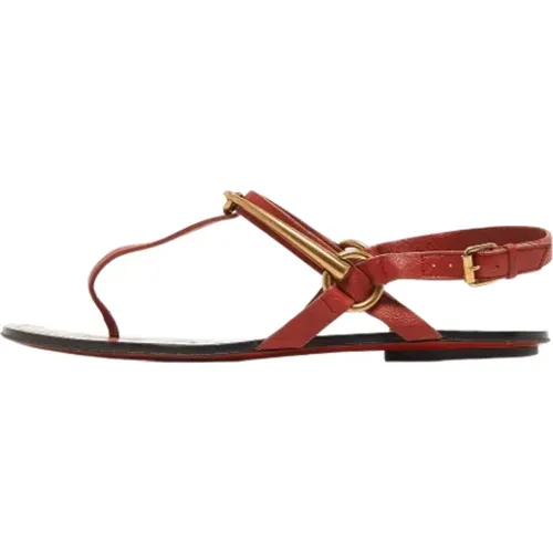 Pre-owned Leder sandals - Gucci Vintage - Modalova