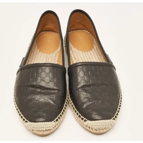 Pre-owned Leather flats , female, Sizes: 5 1/2 UK - Gucci Vintage - Modalova