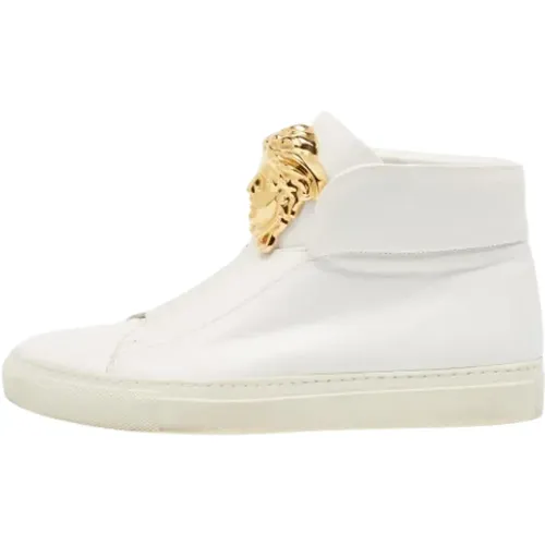 Pre-owned Leather sneakers , female, Sizes: 3 UK - Versace Pre-owned - Modalova