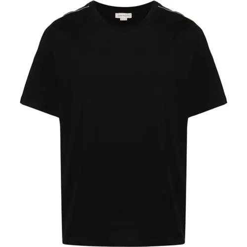 Schwarzes T-Shirt mit Druck , Herren, Größe: M - alexander mcqueen - Modalova