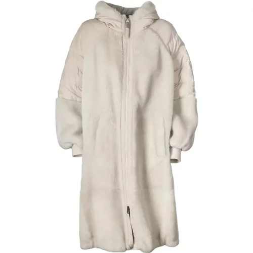 Padded Zip-Up Hooded Coat , female, Sizes: 2XS - BRUNELLO CUCINELLI - Modalova