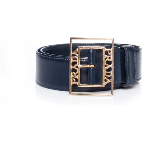 Pre-owned leather belt , Damen, Größe: ONE Size - Prada Vintage - Modalova