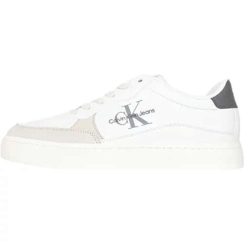 Weiße Herren Logo Sneakers , Herren, Größe: 44 EU - Calvin Klein Jeans - Modalova