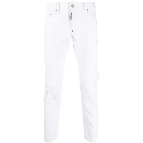 Slim-fit Denim Jeans , male, Sizes: XS, L, M - Dsquared2 - Modalova