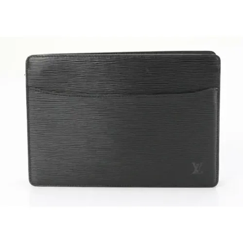 Pre-owned Leder clutches , Damen, Größe: ONE Size - Louis Vuitton Vintage - Modalova