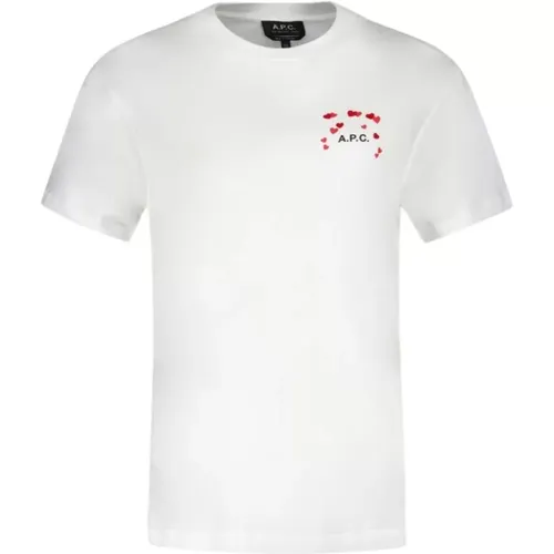 Weißes Baumwoll-T-Shirt - Amo , Herren, Größe: M - A.P.C. - Modalova