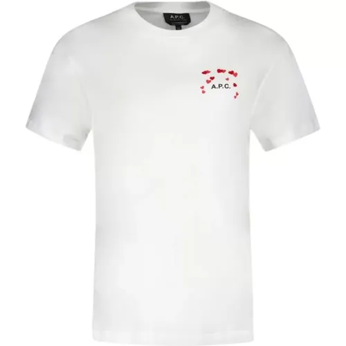 Weißes Baumwoll-T-Shirt - Amo , Herren, Größe: XS - A.p.c. - Modalova