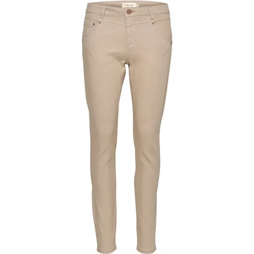 Twill Jeans - Shape F Feather Gray , Damen, Größe: W30 L32 - Cream - Modalova