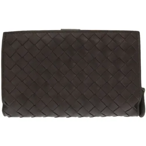 Pre-owned Leather wallets , female, Sizes: ONE SIZE - Bottega Veneta Vintage - Modalova