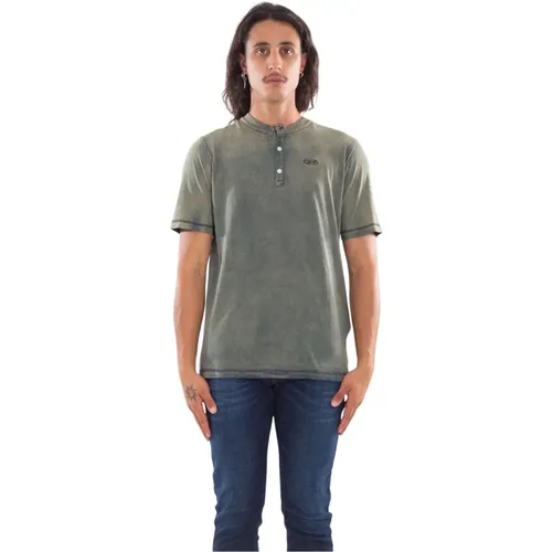 Gewaschenes Henley Tee in 01 , Herren, Größe: M - Diesel - Modalova