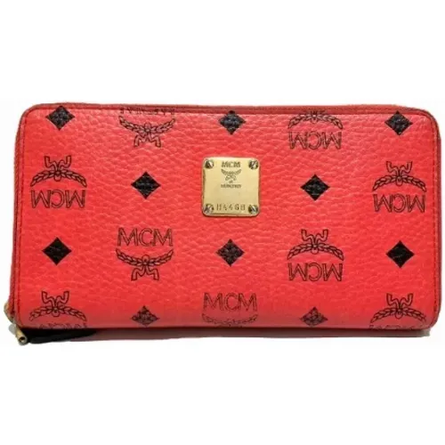 Pre-owned Canvas wallets , female, Sizes: ONE SIZE - MCM Pre-owned - Modalova