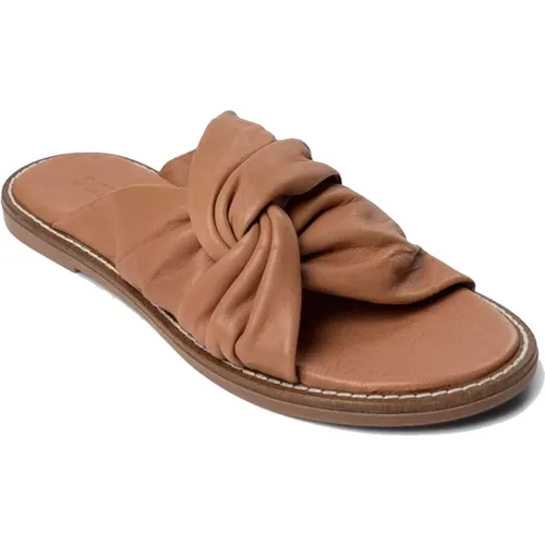 Tan Sandal Shoes & Boots , female, Sizes: 4 UK, 7 UK, 3 UK, 5 UK, 6 UK, 8 UK - Sofie Schnoor - Modalova