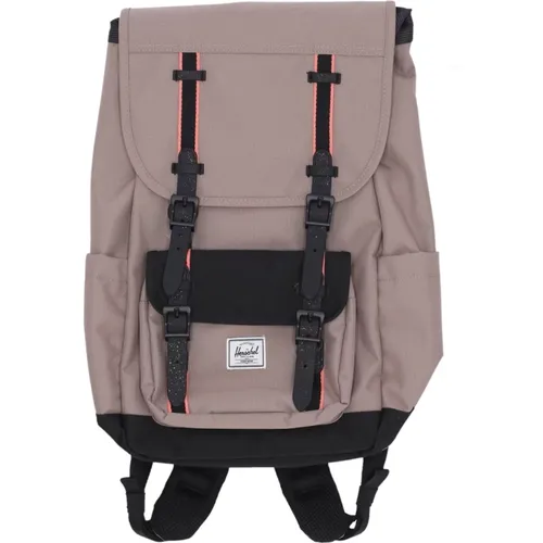 Mittelgroßer Rucksack in Taupe Grau/Schwarz/Rosa - Herschel - Modalova