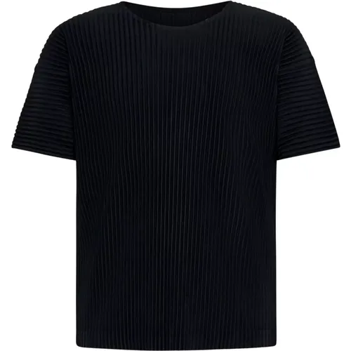 Schwarze T-Shirts und Polos für Männer , Herren, Größe: XL - Issey Miyake - Modalova