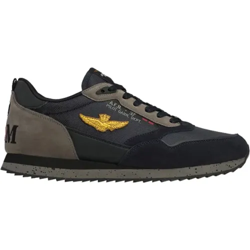 Blaue Sneakers Sportlicher Stil - aeronautica militare - Modalova