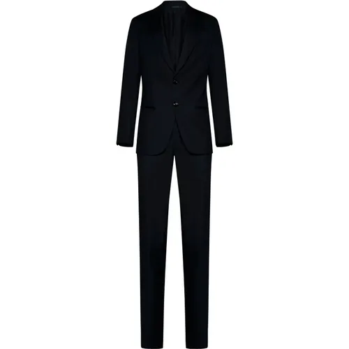 Textured Blazer and Trousers Set , male, Sizes: M, L - Giorgio Armani - Modalova