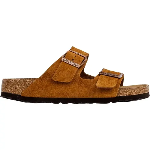 Copper Buckle Flat Sandals , female, Sizes: 4 UK, 3 UK - Birkenstock - Modalova