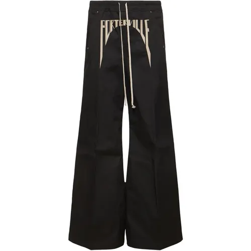 Cotton Poplin Trousers , male, Sizes: L, M - Rick Owens - Modalova