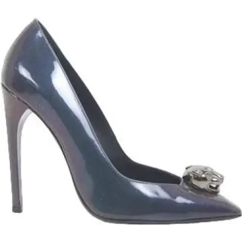 Pre-owned Leather heels , female, Sizes: 4 UK - Mugler Pre-owned - Modalova
