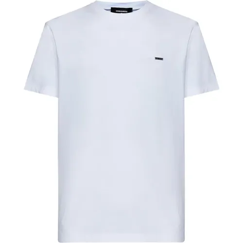 Crewneck Cotton Jersey T-Shirt , male, Sizes: L, S, M, XL - Dsquared2 - Modalova
