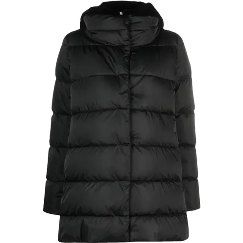 Quilted Hooded Coat , female, Sizes: M, XL - Herno - Modalova