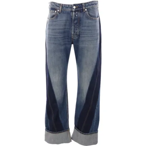 Blaue Denim Regular-Fit Jeans - alexander mcqueen - Modalova