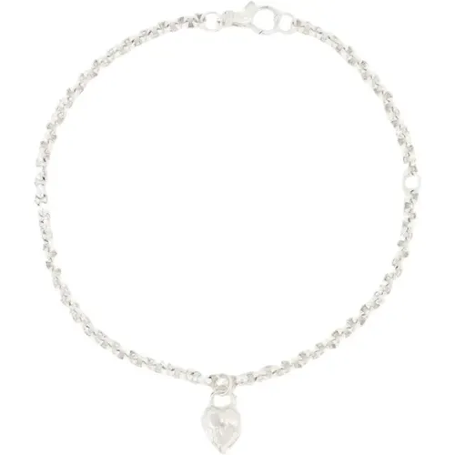 Amore Unlocked Choker in Silver , male, Sizes: ONE SIZE - Alighieri - Modalova