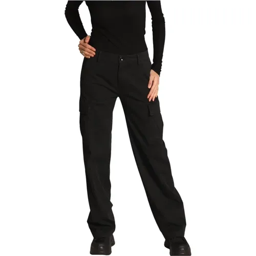 Cargo Hose Victoria aus Gabardine Straight Fit , Damen, Größe: L - Mason's - Modalova