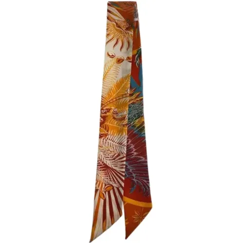 Pre-owned Canvas scarves , female, Sizes: ONE SIZE - Hermès Vintage - Modalova