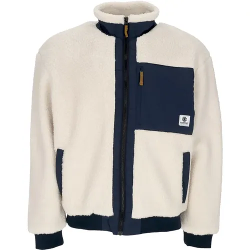 Eichen Sherpa Jacke Natürlich Streetwear , Herren, Größe: XL - Element - Modalova