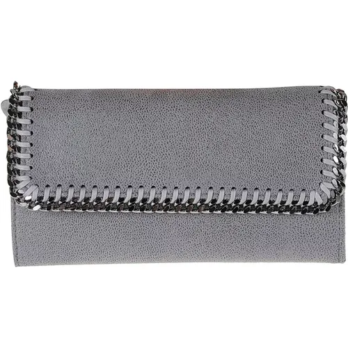 Charm Wallet with Snap-button Closure , female, Sizes: ONE SIZE - Stella Mccartney - Modalova