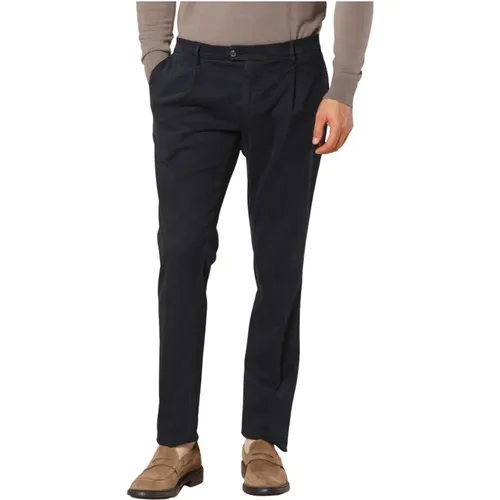 Marineblaue Chino Hose Regular Fit , Herren, Größe: L - Mason's - Modalova