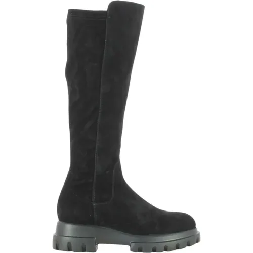 Malika Overknee boots , female, Sizes: 7 UK, 4 UK, 5 1/2 UK, 3 UK, 6 UK, 8 UK, 6 1/2 UK - AGL - Modalova