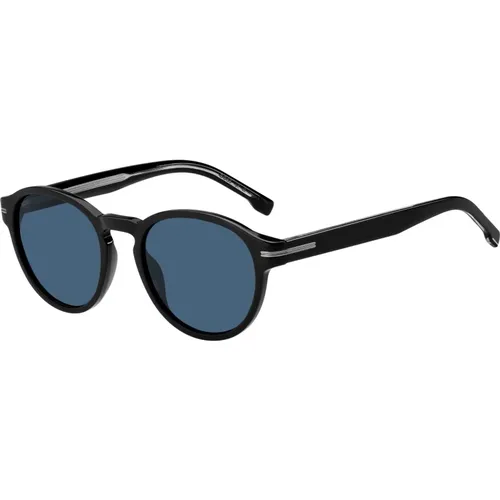 Blue Sunglasses , male, Sizes: 52 MM - Hugo Boss - Modalova